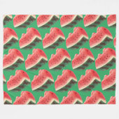 Watermelon Pattern Fleecedecke (Vorderseite (Horizontal))