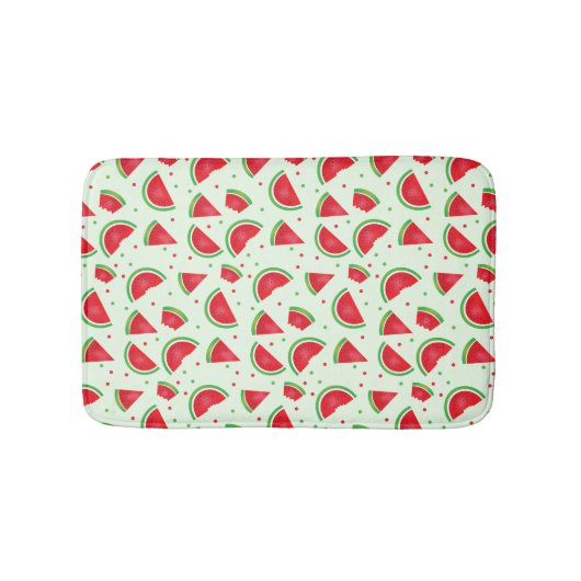 Watermelon Pattern Fruchtmelon Sommerzeit Badematte (Vorderseite)