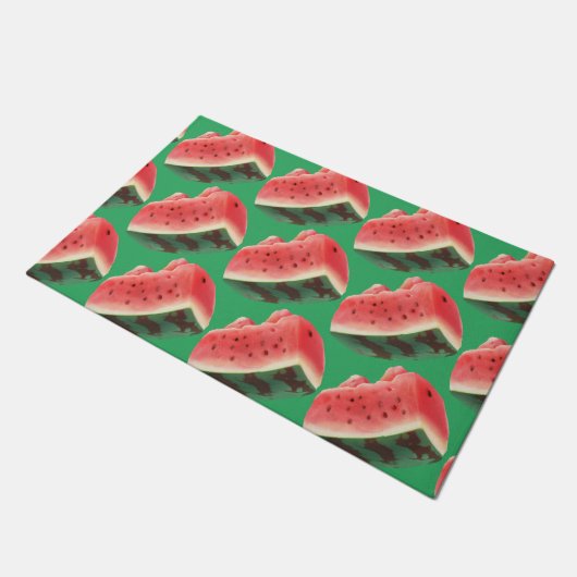 Watermelon Pattern Fußmatte (Schrägansicht)