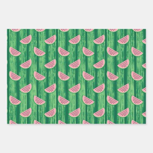 Watermelon Pattern Geschenkpapier Set (Vorderseite 3)