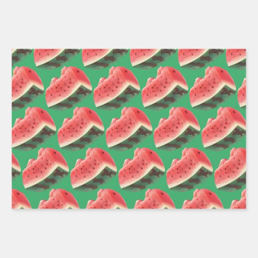 Watermelon Pattern Geschenkpapier Set (Vorderseite)