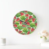 Watermelon Pattern Große Wanduhr (Zuhause)
