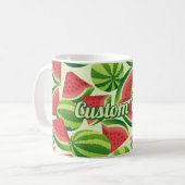 Watermelon Pattern Kaffeemaschine Tasse (Vorderseite Links)