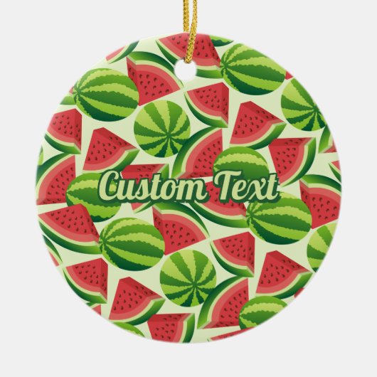 Watermelon Pattern Keramik Ornament (Vorne)