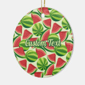 Watermelon Pattern Keramik Ornament (Links)
