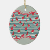 Watermelon Pattern Keramik Ornament (Rechts)
