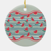 Watermelon Pattern Keramik Ornament (Hinten)