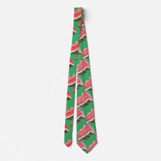 Watermelon Pattern Krawatte (Rückseite)