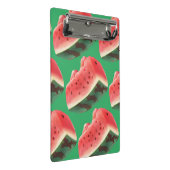 Watermelon Pattern Mini Klemmbrett (Schrägansicht)