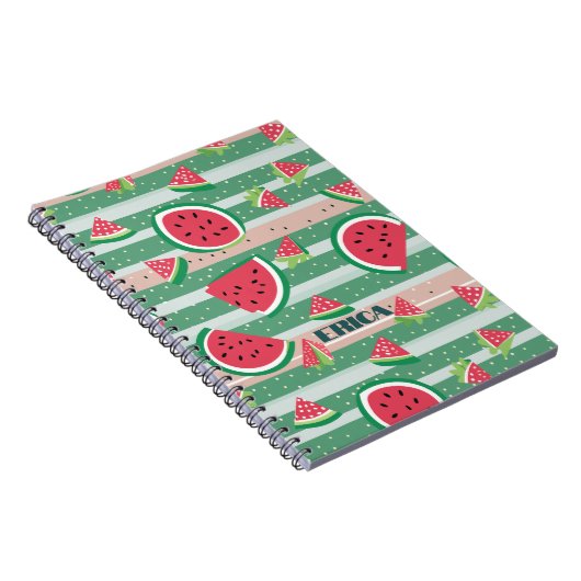 Watermelon Pattern Notizblock (Rechte Seite)
