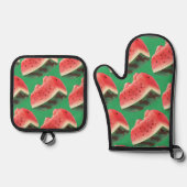 Watermelon Pattern Ofenhandschuh & Topflappen-Set (Vorderseite)