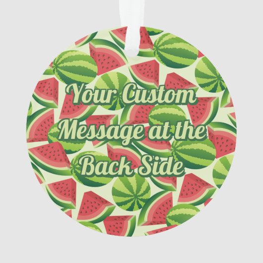 Watermelon Pattern Ornament (Rückseite)