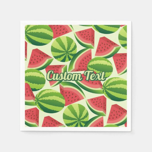 Watermelon Pattern Paper Napkins Serviette (Vorderseite)