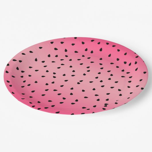 Watermelon Pattern Pappteller (Schrägansicht)