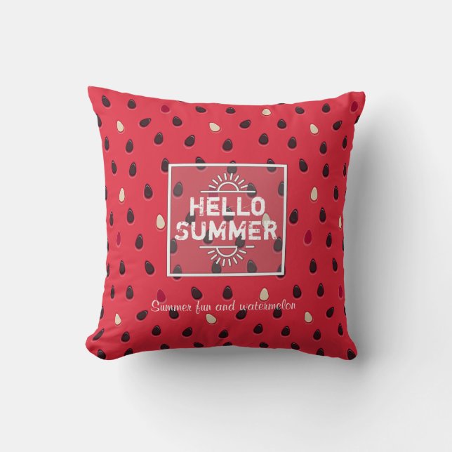 Watermelon Pattern Personalized Kissen (Vorderseite)