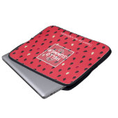 Watermelon Pattern Personalized Laptopschutzhülle (Vorne Knopf)