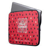 Watermelon Pattern Personalized Laptopschutzhülle (Vorderseite Links)