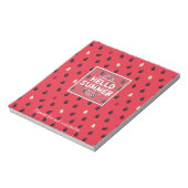 Watermelon Pattern Personalized Notizblock (Rotiert)