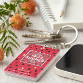 Watermelon Pattern Personalized Schlüsselanhänger (Vorderseite rechts)
