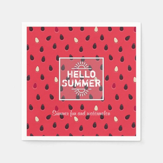 Watermelon Pattern Personalized Serviette (Vorderseite)