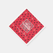 Watermelon Pattern Personalized Serviette (Ecke)