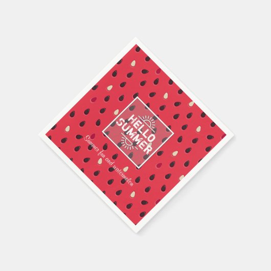 Watermelon Pattern Personalized Serviette (Ecke)