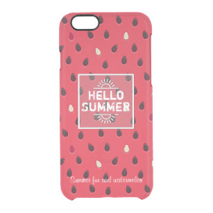 Watermelon Pattern Personalized Durchsichtige iPhone 6/6S Hülle