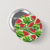 Watermelon Pattern Pinback Button (Vorne & Hinten)
