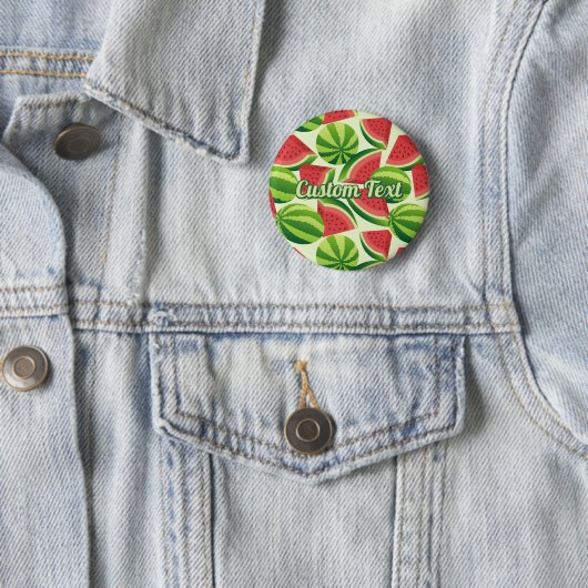 Watermelon Pattern Pinback Button (Beispiel)