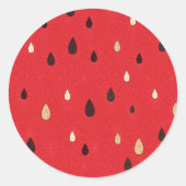 Watermelon Pattern Runder Aufkleber (Vorderseite)