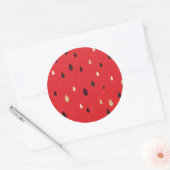 Watermelon Pattern Runder Aufkleber (Umschlag)