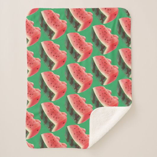 Watermelon Pattern Sherpadecke (Vorderseite)