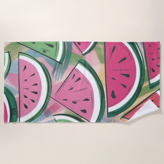 Watermelon Pattern Strandtuch (Vorderseite)