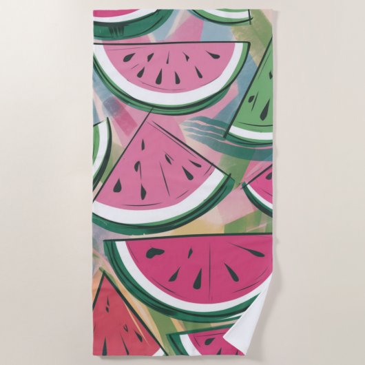 Watermelon Pattern Strandtuch (Vorderseite)