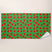 Watermelon Pattern Triangle Cut Strandtuch (Vorderseite)