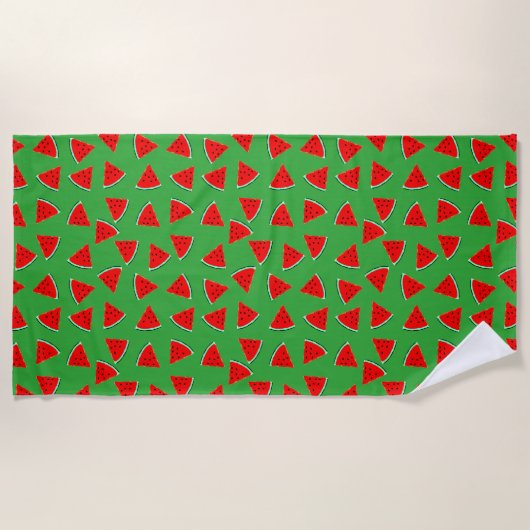 Watermelon Pattern Triangle Cut Strandtuch (Vorderseite)