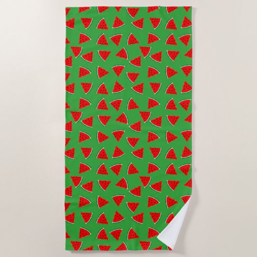 Watermelon Pattern Triangle Cut Strandtuch (Vorderseite)