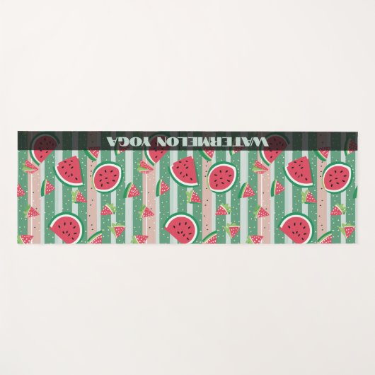 Watermelon Pattern Yogamatte (Vorderseite (Horizontal))