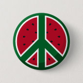 Watermelon Peace Button (Vorderseite)