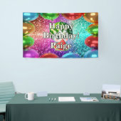 Watermelon Personalisierter Charakter Geburtstag Banner (Messeveranstaltung)
