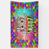 Watermelon Personalisierter Charakter Geburtstagsb Banner (Vertikal)