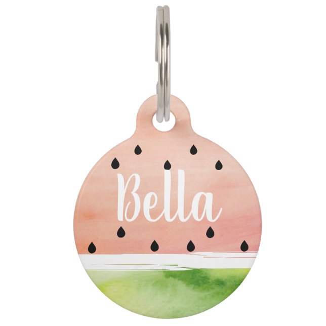 Watermelon Pet ID Tag Haustiermarke (Vorderseite)