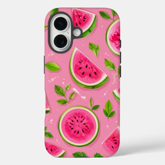 Watermelon Phone Case - Pink Summer Fruit Pattern (Rückseite)