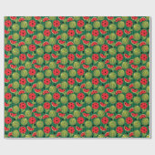 🍉 Watermelon 🍉 Pickleball Geschenkpapier (Flach)