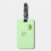 Watermelon Picnic Basket Gepäckanhänger (Rückseite vertikal)