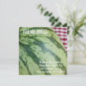Watermelon Picnic Einladung (Stehend Vorderseite)