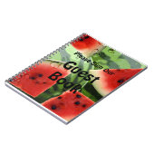 Watermelon Picnic Gästebuchbuch Notizblock (Linke Seite)