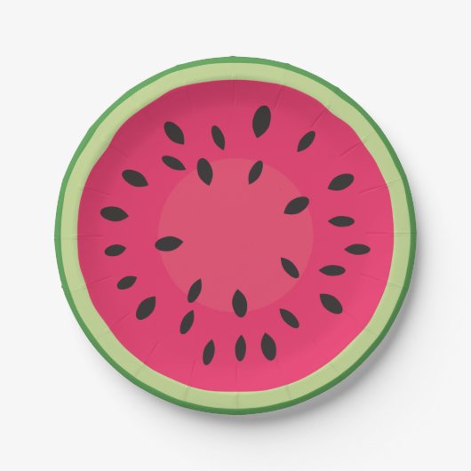 Watermelon Picnic Pappteller (Vorderseite)
