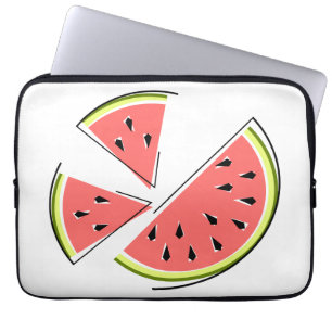 Watermelon Pieces Laptop-Ärmel Laptopschutzhülle