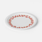Watermelon Pieces Rundpapier Platte Pappteller (Schrägansicht)